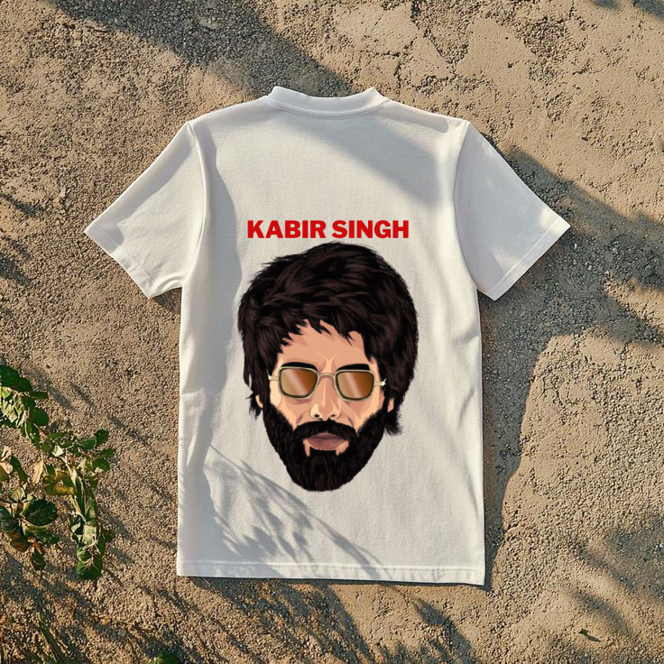 Kabir Singh Bold Face Design Graphic T-Shirt T-