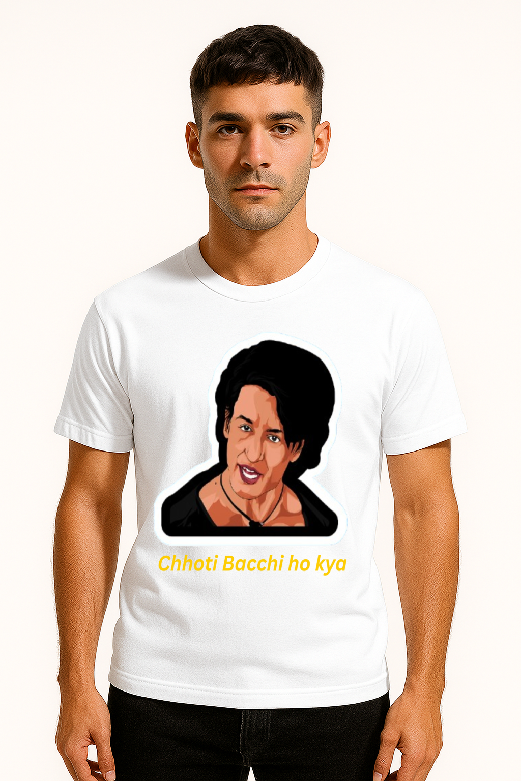 “Choti Bachi Ho Kya Meme – Bollywood Dialogue T-Shirt”