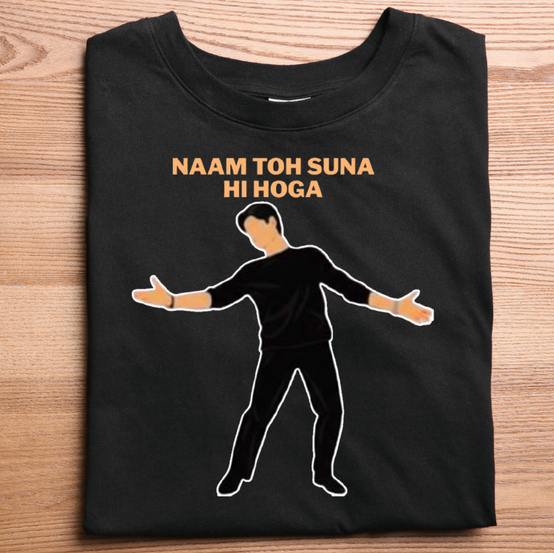 “SRK Iconic Pose T-Shirt – Naam Toh Suna Hi Hoga” T-Shirt