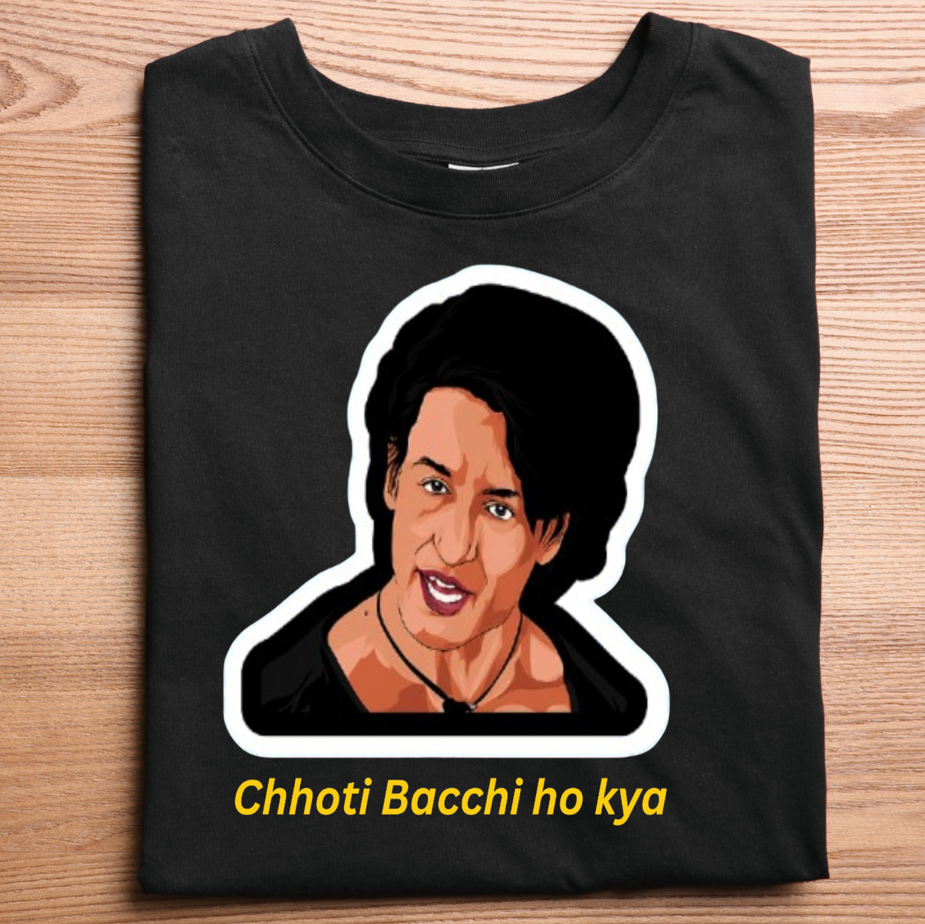“Choti Bachi Ho Kya Meme – Bollywood Dialogue T-Shirt”