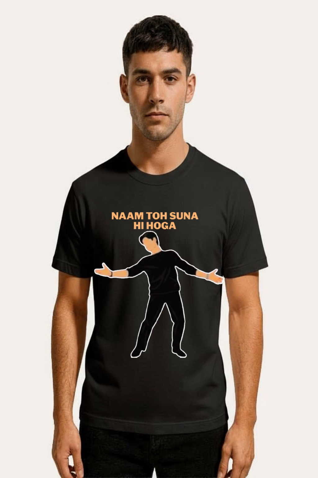 “SRK Iconic Pose T-Shirt – Naam Toh Suna Hi Hoga” T-Shirt