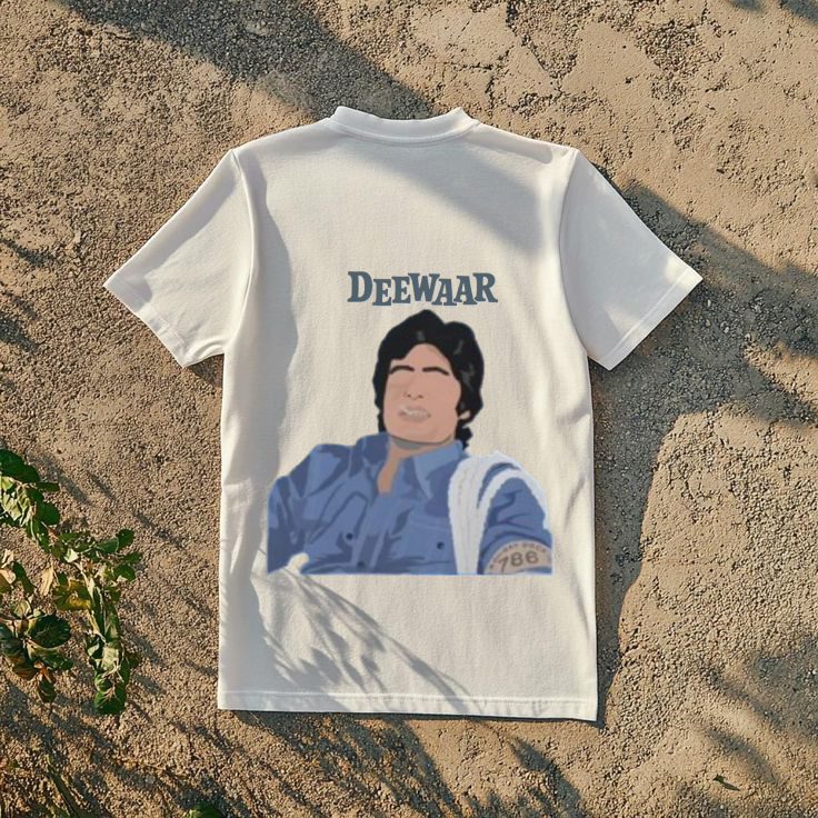 Amitabh Bachchan Attitude Pose T-Shirt – Deewaar Movie Inspired Design
