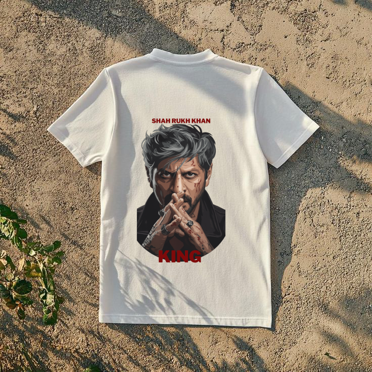 SRK Inspired Style – King Movie Graphic T-Shirt