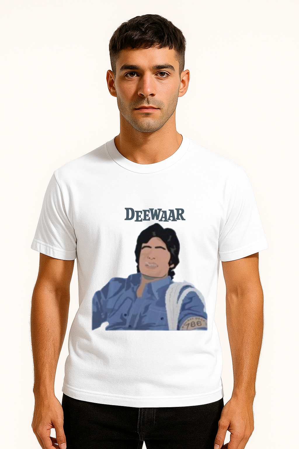 Amitabh Bachchan Attitude Pose T-Shirt – Deewaar Movie Inspired Design