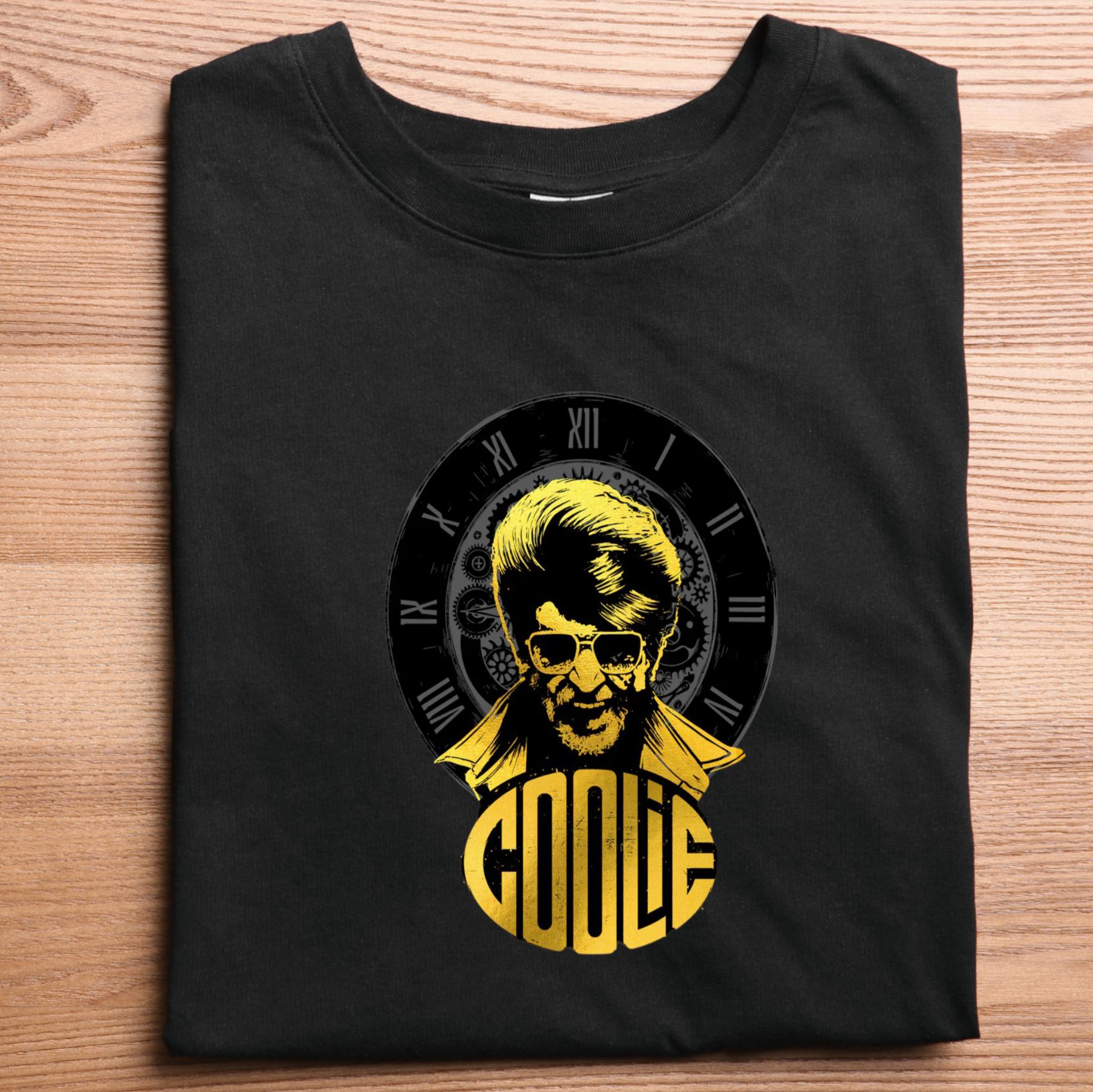 Rajinikanth Coolie Inspired – Mass Style Graphic T-Shirt