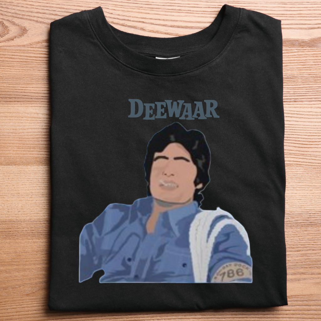 Amitabh Bachchan Attitude Pose T-Shirt – Deewaar Movie Inspired Design