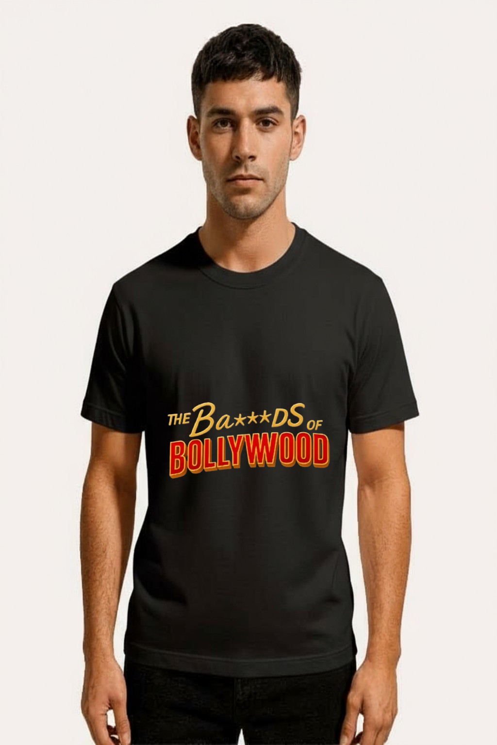 The Badass of Bollywood Text Graphic T-Shirt